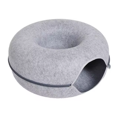 2-in-1 Interactive Cat Bed and Tunnel